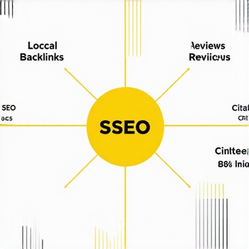 Infographic illustrating key local SEO tactics for Google Map Pack success.