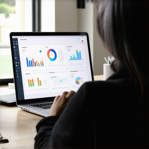 Maintaining Map Pack Success with Tools Person analyzing local SEO metrics and maps on a laptop for Map Pack growth.