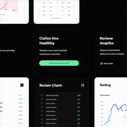 Dashboard showing citation and review analytics for local SEO