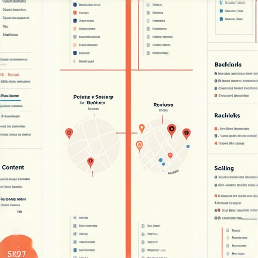 An infographic illustrating the core steps to enhance Google Map visibility and local SEO