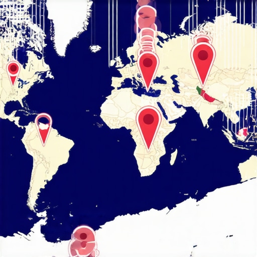 Scaling Google Map Presence Map with multiple business locations connected by signals illustrating growth tactics.