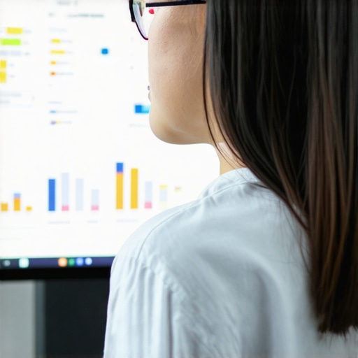 Person reviewing local citation data on BrightLocal platform