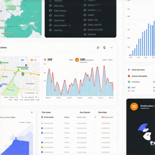 Local SEO Tools Dashboard A professional dashboard displaying local SEO analytic metrics for map pack growth.