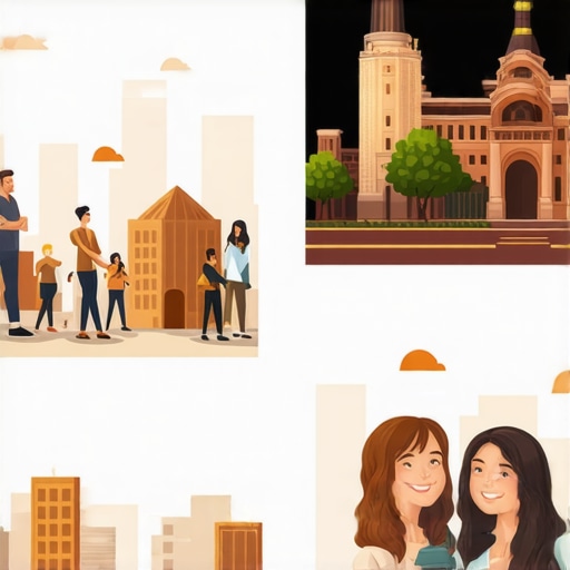 Images showing local landmarks and happy customers to improve local SEO visibility